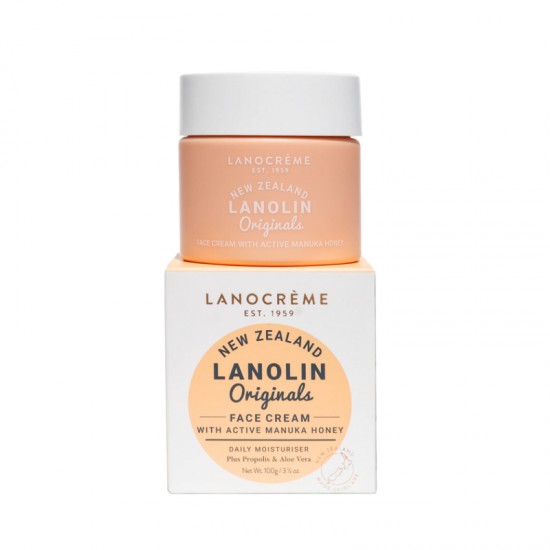 Lanocreme 兰侬绵羊油保湿补水滋润面霜  麦卢卡蜂蜜面霜100g  适合多种肤质