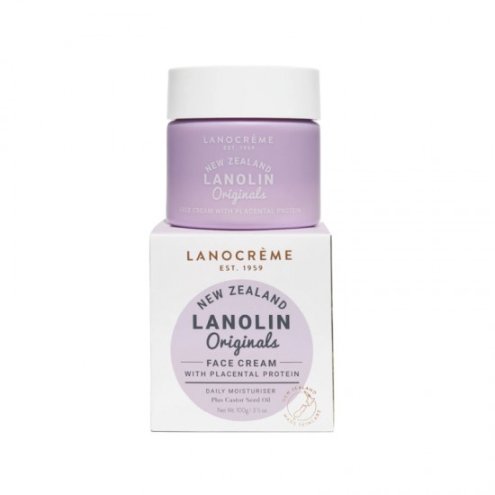 Lanocreme 兰侬绵羊油保湿补水滋润面霜  胎盘素面霜100g  普通肤质