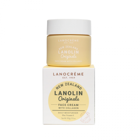 Lanocreme 兰侬绵羊油保湿补水滋润面霜  胶原蛋白面霜100g  适合混合偏敏感性肤质