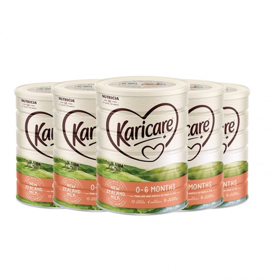 【普线】【3罐*2箱】新西兰直邮 Karicare 可瑞康婴儿奶粉牛奶粉1段普通装 900g/罐 6罐装  （0-6个月）保质期：2025.8