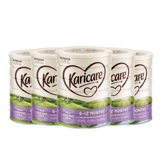 【普线】【3罐*2箱】新西兰直邮 Karicare 可瑞康婴儿奶粉牛奶粉2段普通装 900g/罐 6罐装 （6-12个月） 保质期：2025.8