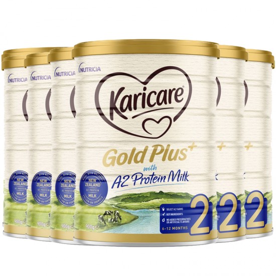 【Karicare 新西兰直邮】【普线】【3罐*2箱】可瑞康金装2段 6罐（6-12个月）  保质期2025.4