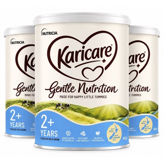 【排单发货】【新包装】【新西兰顺丰直邮】【3罐】Karicare 可瑞康婴儿奶粉牛奶粉4段普通装 900g/罐 3罐装 （2岁以上）保质期：2027.12左右