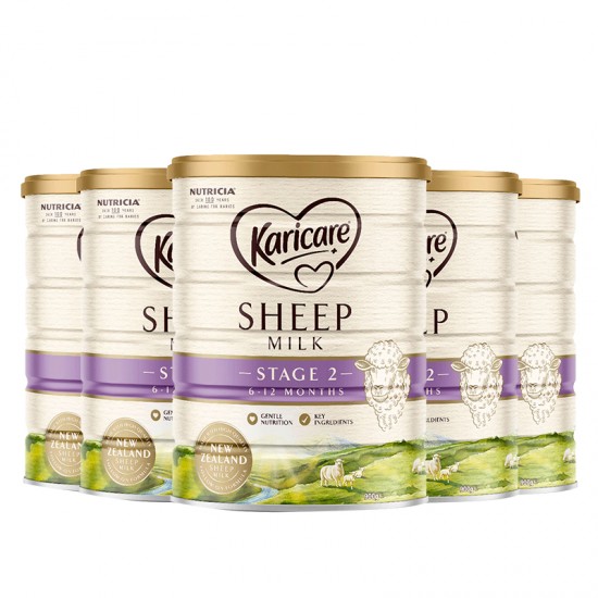 【Karicare 新西兰发货】【时安达普线预计6-8周工作日】【3罐*2箱】karicare可瑞康绵羊奶2段（6-12个月）900g 6罐装 保质期2027.9左右