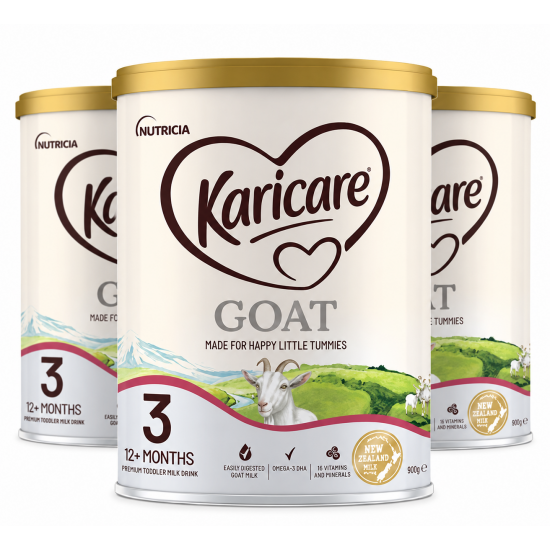 【Karicare 新西兰直邮】【时安达6周左右时效】【3罐】Karicare GOAT 可瑞康羊奶粉3段*3罐 （1岁以上） 保质期：2028.2左右