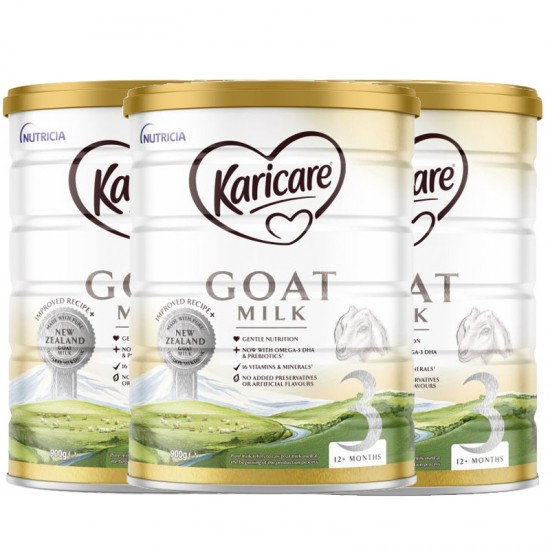 【Karicare 新西兰直邮】【普线】【3罐】Karicare GOAT 可瑞康羊奶粉3段*3罐 （1岁以上） 保质期：2025.3