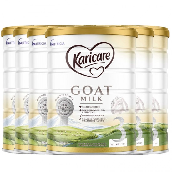 【Karicare 新西兰直邮】【快线】【6罐】Karicare GOAT 可瑞康羊奶粉 3段*6罐 （1岁以上）保质期：2025.3