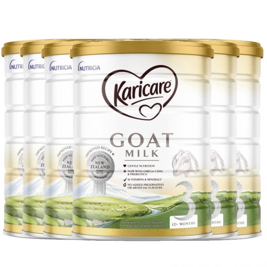 【Karicare 新西兰直邮】【快线（BC直邮保税清关模式）】【6罐】Karicare GOAT 可瑞康羊奶粉3段*6罐 （1岁以上）保质期：2026.8左右