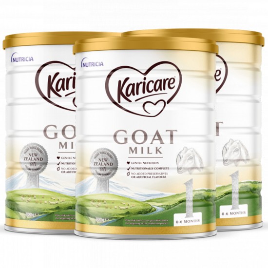 【Karicare 新西兰直邮】【普线】【3罐】Karicare GOAT可瑞康羊奶粉 1段*3罐（0-6个月）  保质期：2025.4