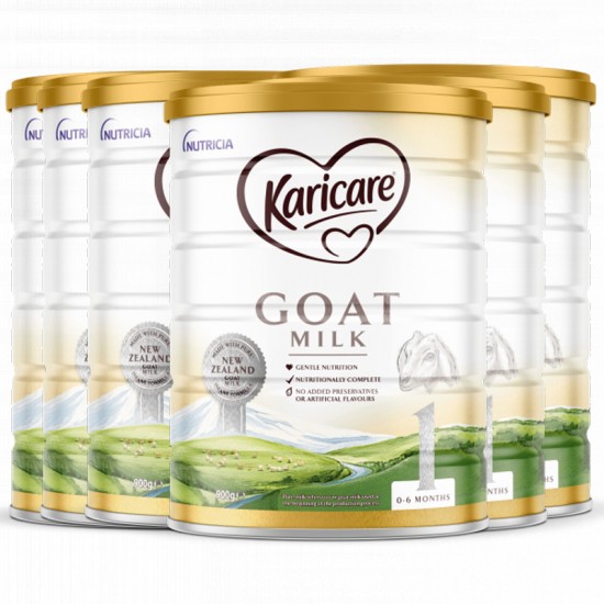 【Karicare 新西兰直邮】【时安达普线8周以上】【3罐*2箱】Karicare GOAT可瑞康羊奶粉1段*6罐 （0-6个月） 保质期：2026.10左右