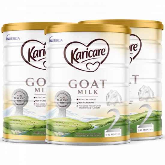 【Karicare 新西兰直邮】【普线】【3罐】Karicare GOAT可瑞康羊奶粉 2段*3罐（6-12个月）保质期2025.4
