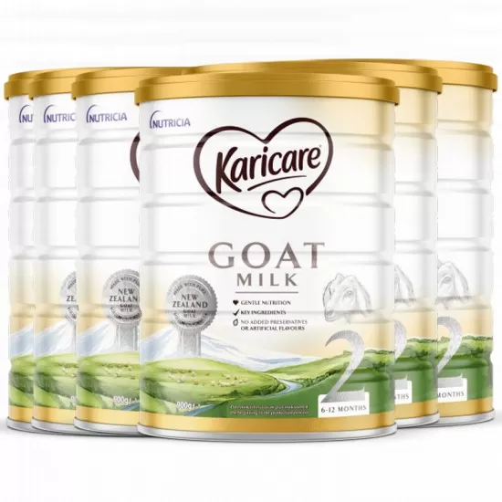 【Karicare 新西兰直邮】【快线（BC直邮保税清关模式）】【6罐】Karicare GOAT可瑞康羊奶粉2段*6罐 （6-12个月） 保质期：2026.9左右