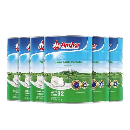 【新西兰发货】【普线预计6-8周工作日】【6罐】Anchor 安佳脱脂奶粉 罐装 （6罐直邮包邮） 保质期2025.12左右