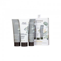 Wild Ferns 帕氏 罗托鲁瓦泥浆礼盒 - 焕活与修复（泥浆洁面乳100ml+泥浆亮肤面膜100ml+泥浆面部保湿霜80ml）保质期2029.3
