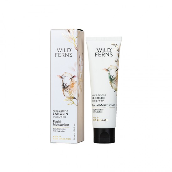 Wild Ferns 帕氏羊毛脂SPF30面部保湿霜 80ml 保质期2029.3