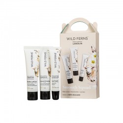 Wild Ferns 帕氏羊毛脂迷你身体套装 - 丝滑小队  (羊毛脂身体乳30ml+羊毛脂护手霜30ml+羊毛脂SPF30护唇膏 15ml)  保质期2029.3
