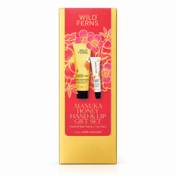 Wild Ferns 帕氏麦卢卡蜂蜜手霜唇膏套装礼盒(手霜80ml+唇膏15ml)  保质期2029.3