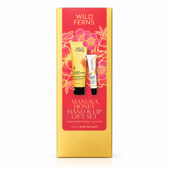 Wild Ferns 帕氏麦卢卡蜂蜜手霜唇膏套装礼盒(手霜80ml+唇膏15ml)  保质期2029.3