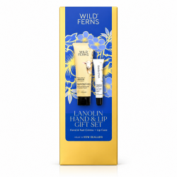 Wild Ferns 帕氏绵羊油羊毛脂手霜唇膏套装礼盒(手霜80ml+唇膏15ml) 保质期2029.7