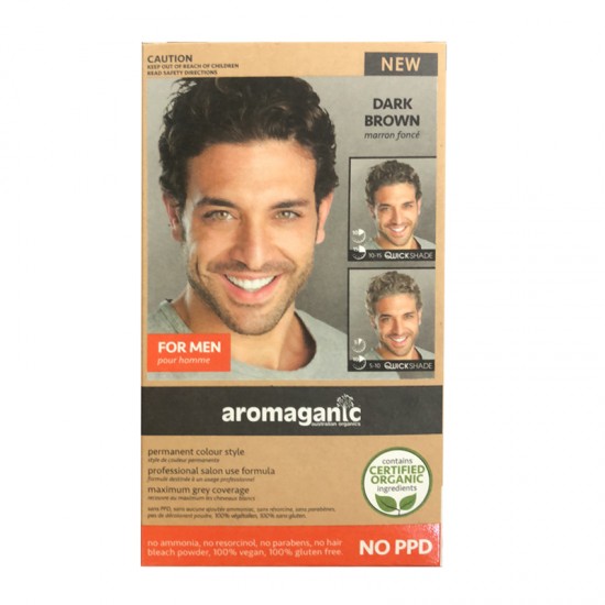 Aromaganic 男士染发膏染发剂 深棕色
