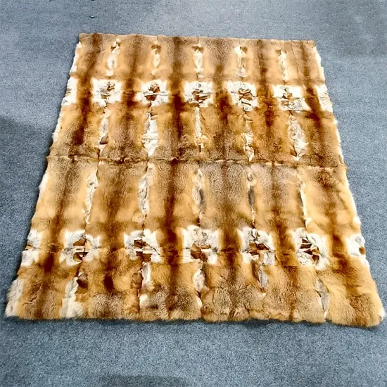 【包邮】新西兰高端奢华狐狸毛毯子 1张 图片色 180*210cm  