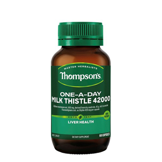 Thompson's 汤普森奶蓟草护肝片42000含量 60粒  保质期2028.3