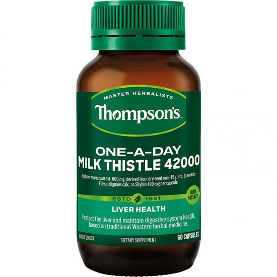 【新包装】Thompson's 汤普森奶蓟草护肝片42000含量 60粒  2026.11