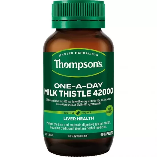 【新包装】Thompson's 汤普森奶蓟草护肝片42000含量 60粒 保质期2027.4 【新包装】Thompson's 汤普森奶蓟草护肝片42000含量 60粒 保质期2027.4