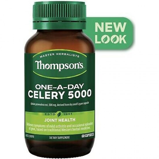 Thompson's  汤普森 缓解痛风 芹菜籽胶囊 5000mg 60粒  