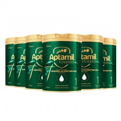 【新西兰发货】【普线预计6-8周】Aptamil爱他美奇迹绿罐Essensis有机A2蛋白1段婴幼儿奶粉900g*6罐 （0-6个月）保质期2027.10左右
