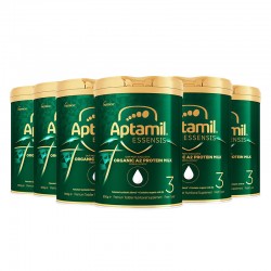 【新西兰发货】【普线预计6-8周】Aptamil爱他美奇迹绿罐Essensis有机A2蛋白3段婴幼儿奶粉900g*6罐（1岁以上） 保质期2027.10左右