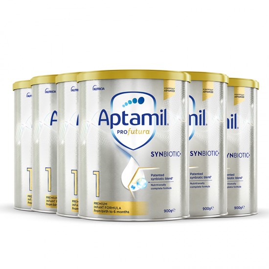 【Aptamil 新西兰直邮】【普线预计6-8周工作日】【3罐*2箱】Aptamil爱他美白金1段*6罐装（0-6个月） 保质期2026.9左右