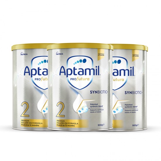【Aptamil 新西兰直邮】【普线】【3罐】Aptamil爱他美白金2段*3罐装（6-12个月） 保质期2025.4