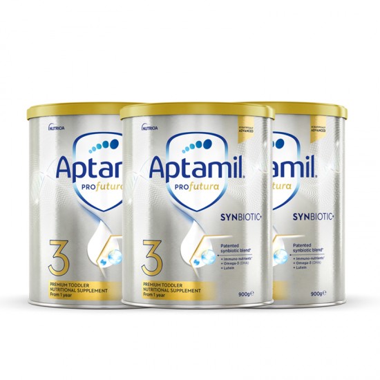 【Aptamil 新西兰直邮】【普线】【3罐】Aptamil爱他美白金3段*3罐装（1岁以上） 保质期2025.5
