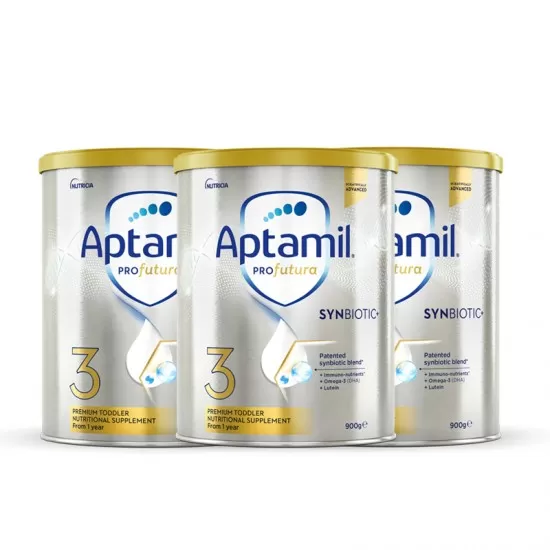 【Aptamil 新西兰直邮】【普线预计6-8周工作日】【3罐】Aptamil爱他美白金3段*3罐装（1岁以上） 保质期2026.12左右