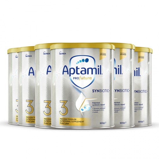 【Aptamil 新西兰直邮】【快线】【6罐】Aptamil爱他美白金3段*6罐装（1岁以上） 保质期2025.5