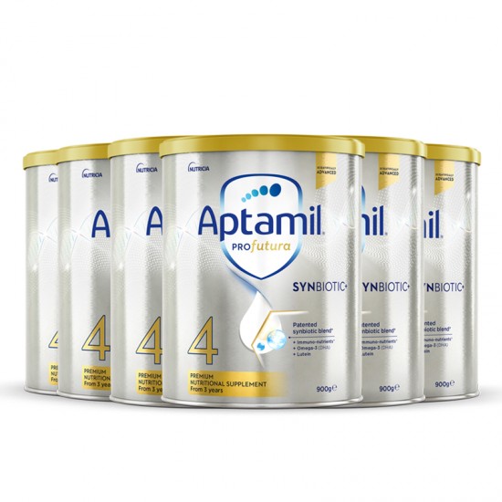【Aptamil 新西兰直邮】【普线】【3罐*2箱】Aptamil爱他美白金4段*6罐装（3岁以上） 保质期2025.4