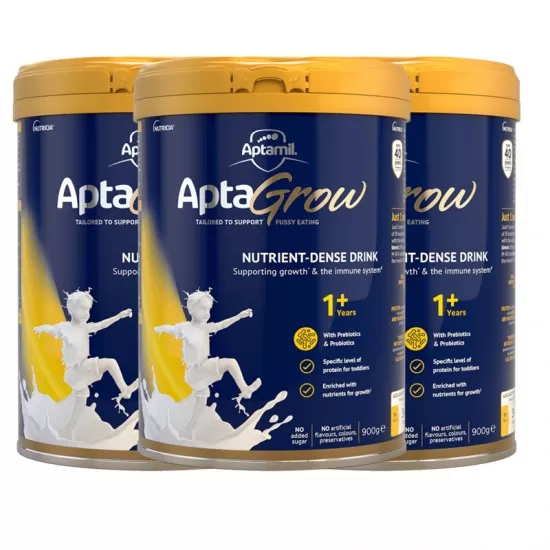 【澳洲发货】Aptamil  Aptagrow 爱他美小安素成长奶粉 1段 适合1-3岁 3罐装 保质期2026.5左右