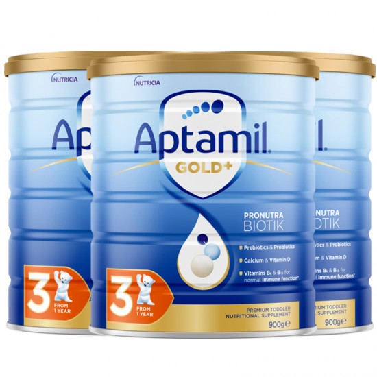 【Aptamil新西兰直邮】【普线预计6-8周工作日】【3罐】爱他美金装3段*3罐 （1岁以上）  保质期2026.12左右
