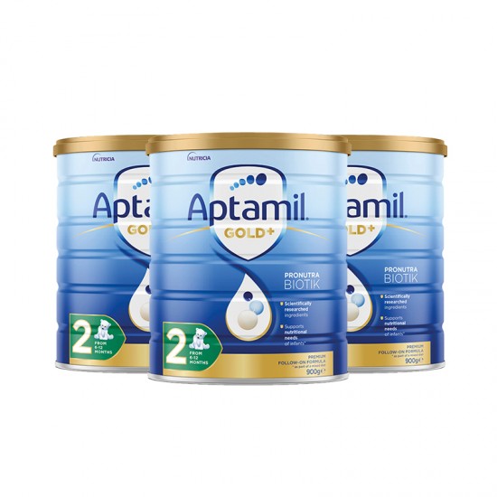 【国内现货】Nutricia Aptamil 爱他美金装2段奶粉 2罐装 保质期2025.10