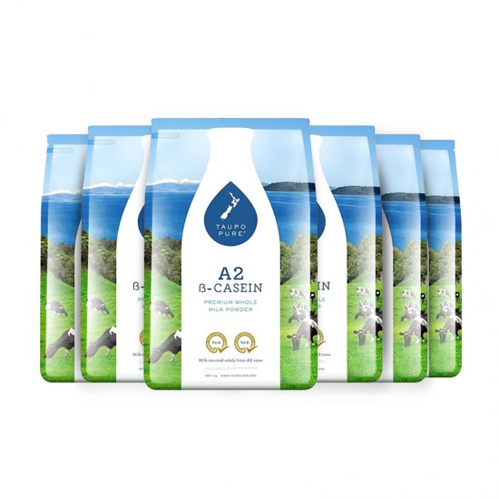 【新西兰直邮】【富腾达快线】Taupo Pure特贝优A2全脂奶粉1公斤*6袋 保质期：2027.5左右