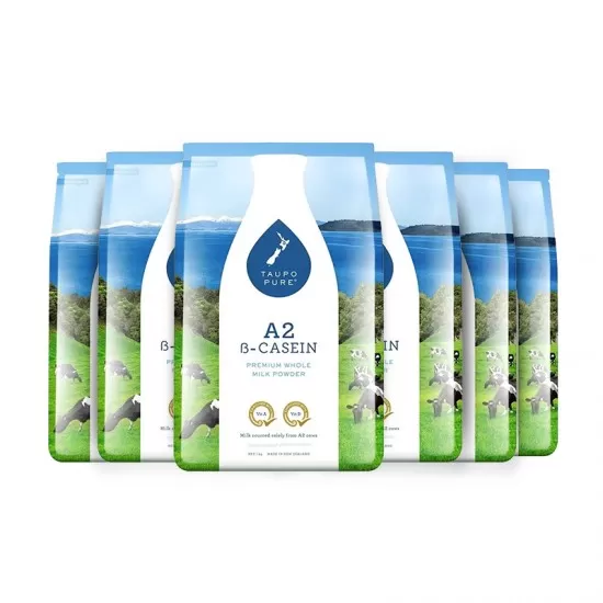 【新西兰直邮】【富腾达快线】Taupo Pure特贝优A2全脂奶粉1公斤*6袋 保质期：2027.5左右
