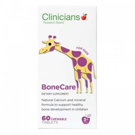 CLINICIANS 科立纯 儿童长颈鹿海藻钙片维生素D3咀嚼片 60粒 