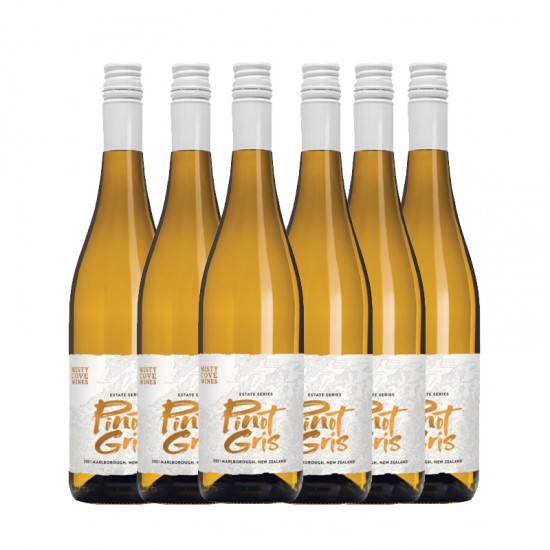 【国内现货】【6瓶装】2022新西兰 MISTY COVE 雾湾庄园系列 灰比诺 白葡萄酒 13.3%  6瓶装