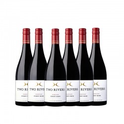 【国内现货-需人民币支付】【6瓶装】2022年新西兰双河清流黑皮诺黑比诺 红葡萄酒Two Rivers Pinot  酒精度13% 750ml  6瓶