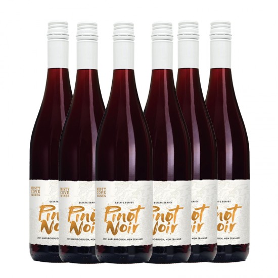 【国内现货】【买五送一 实发6瓶】2021年份新西兰Misty Cove雾湾庄园系列 马尔堡产区庄园系列 黑比诺 红葡萄酒13.3% 