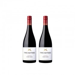 【国内现货-需人民币支付】【2瓶装】2022年新西兰双河清流黑皮诺黑比诺 红葡萄酒Two Rivers Pinot  酒精度13% 750ml  2瓶