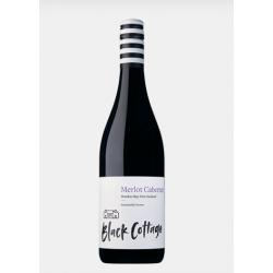 【国内现货-需人民币支付】【2瓶装】2022年新西兰Black Cottage 布莱克霍克斯湾梅洛 750ml 13% 干红葡萄酒 2瓶