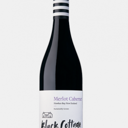 【国内现货-需人民币支付】【2瓶装】2022年新西兰Black Cottage 布莱克霍克斯湾梅洛 750ml 13% 干红葡萄酒 2瓶