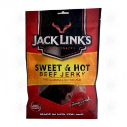 【不可邮寄回国-仅限新西兰本地自提】【150克大包装】Jack Link’s Beef Jerky Sweet&Hot  甜辣味牛肉干 150g